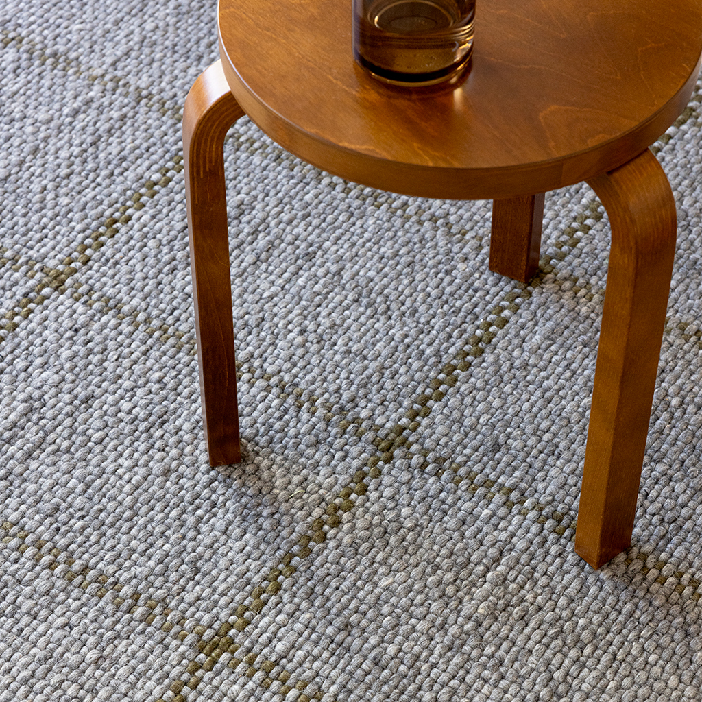 Craft Matter Check Slate/Oli Rug