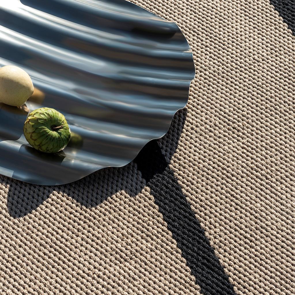 Deck Charcoal Black Outdoor Rug