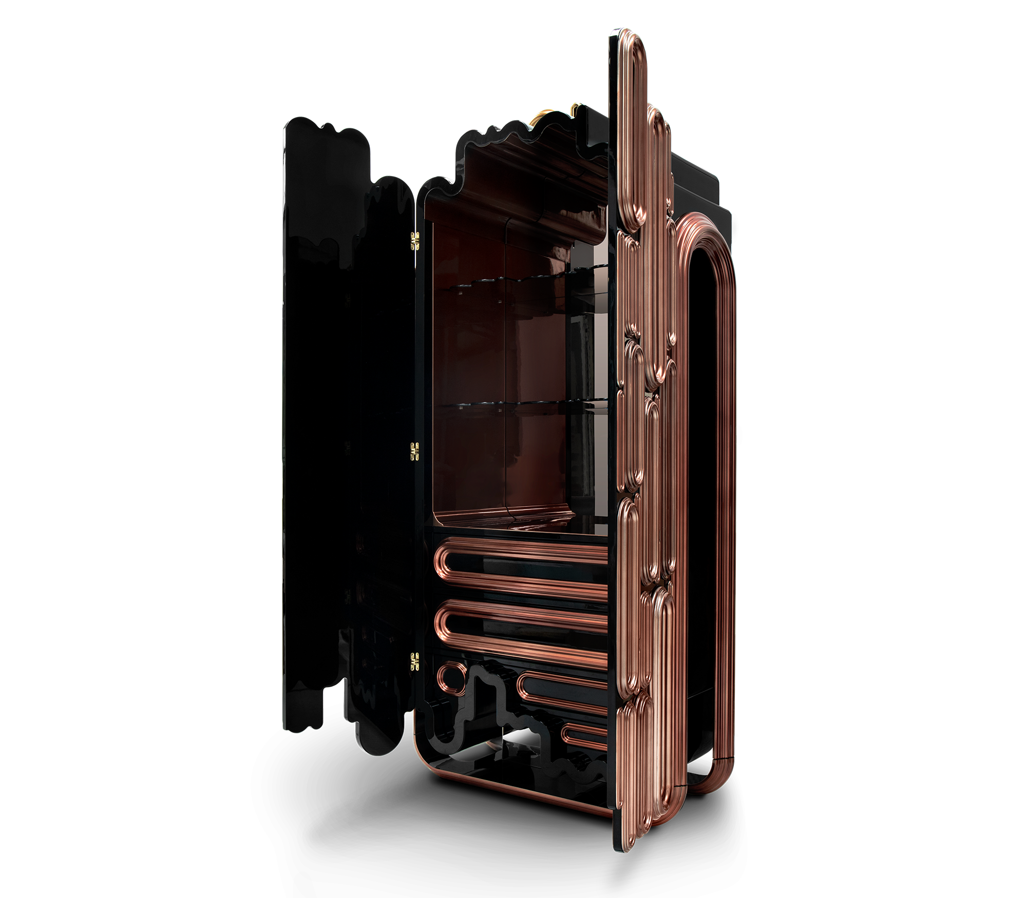 Ellipse Copper Cabinet
