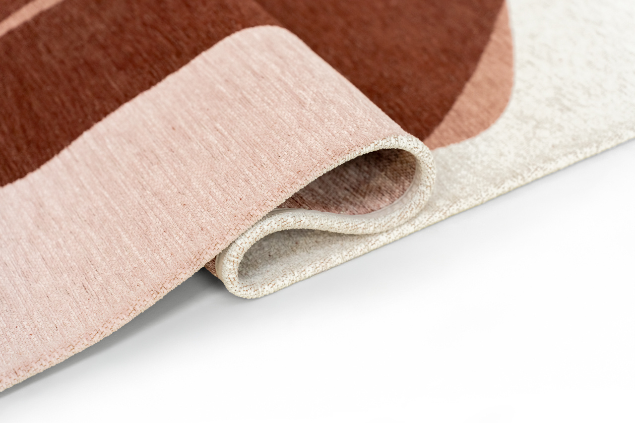 Stones Cherry Mocha Rug | Size: 140 × 200 cm