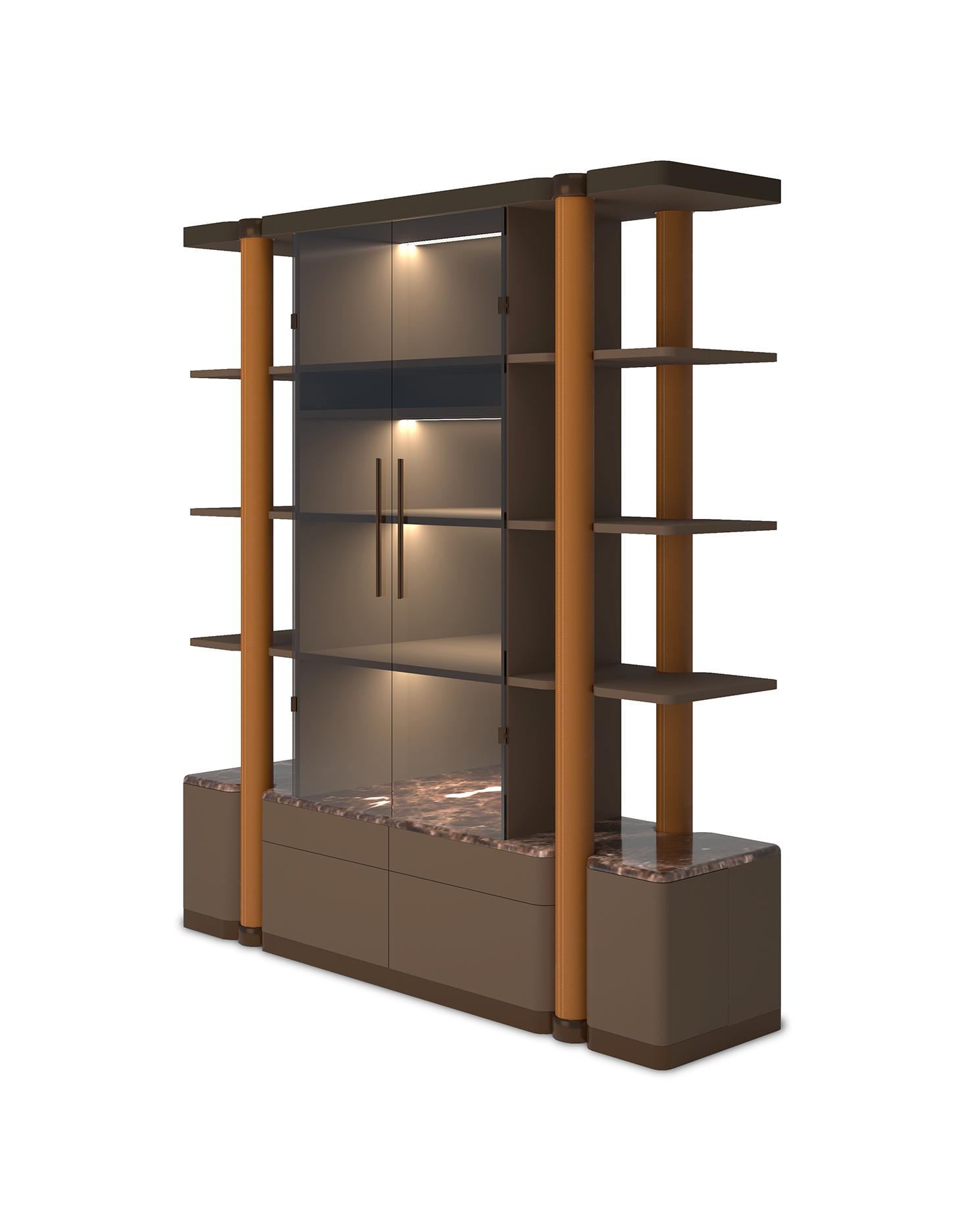 Bon Ton Open Wine Storage Cabinet