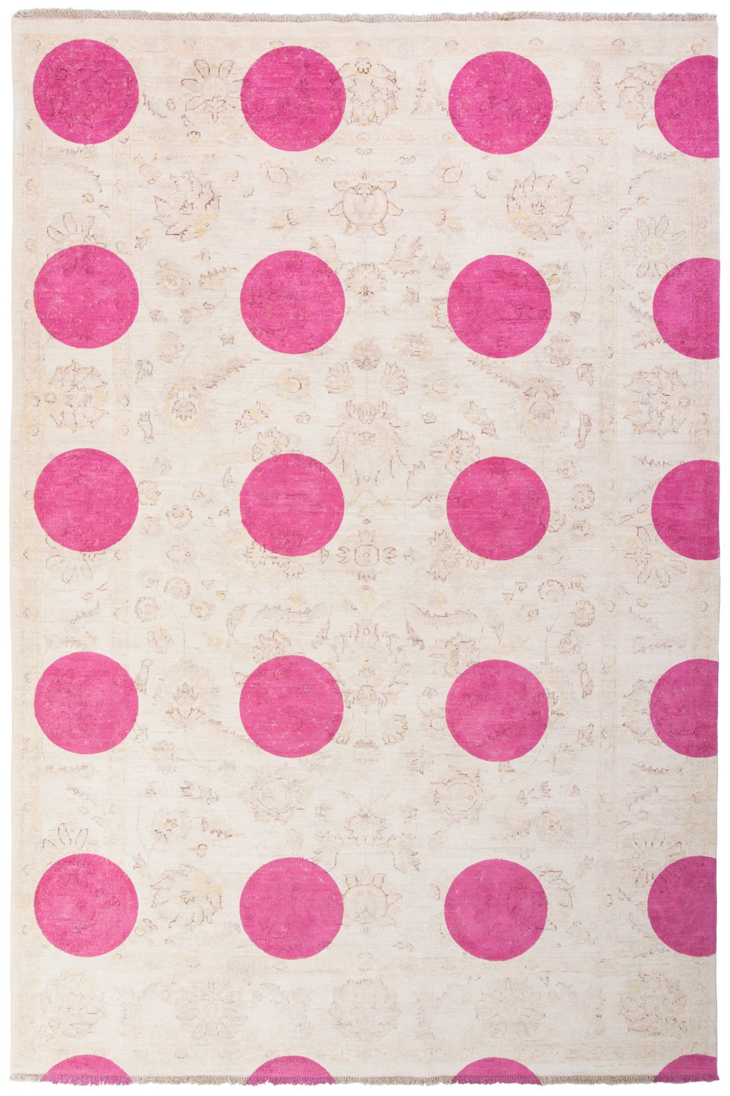 Double Layer Pink Designer Rug