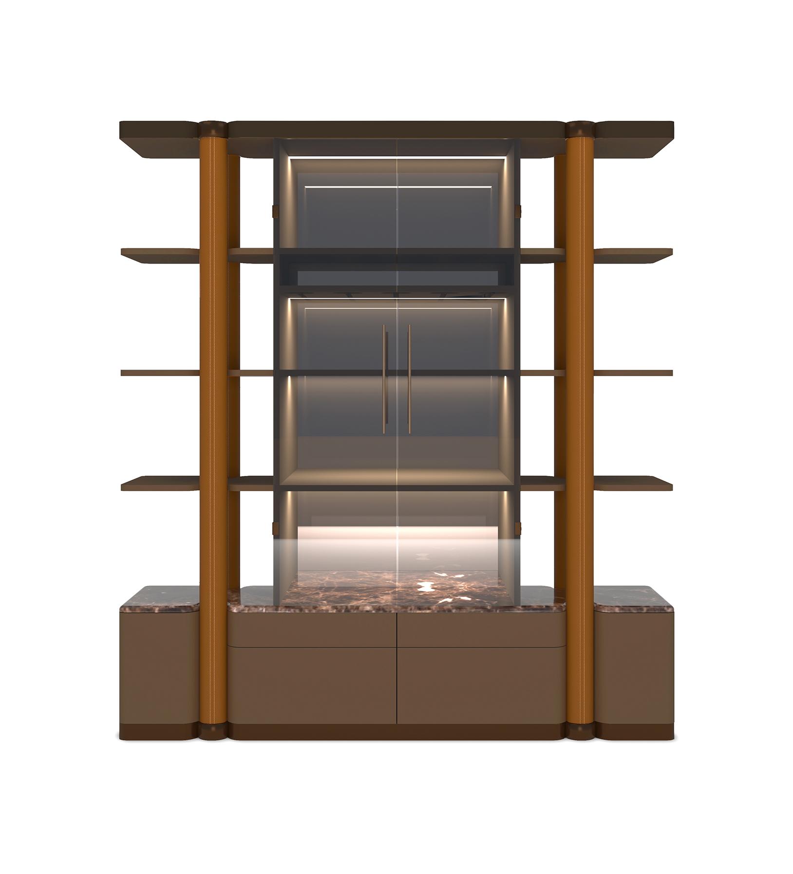 Bon Ton Open Wine Storage Cabinet