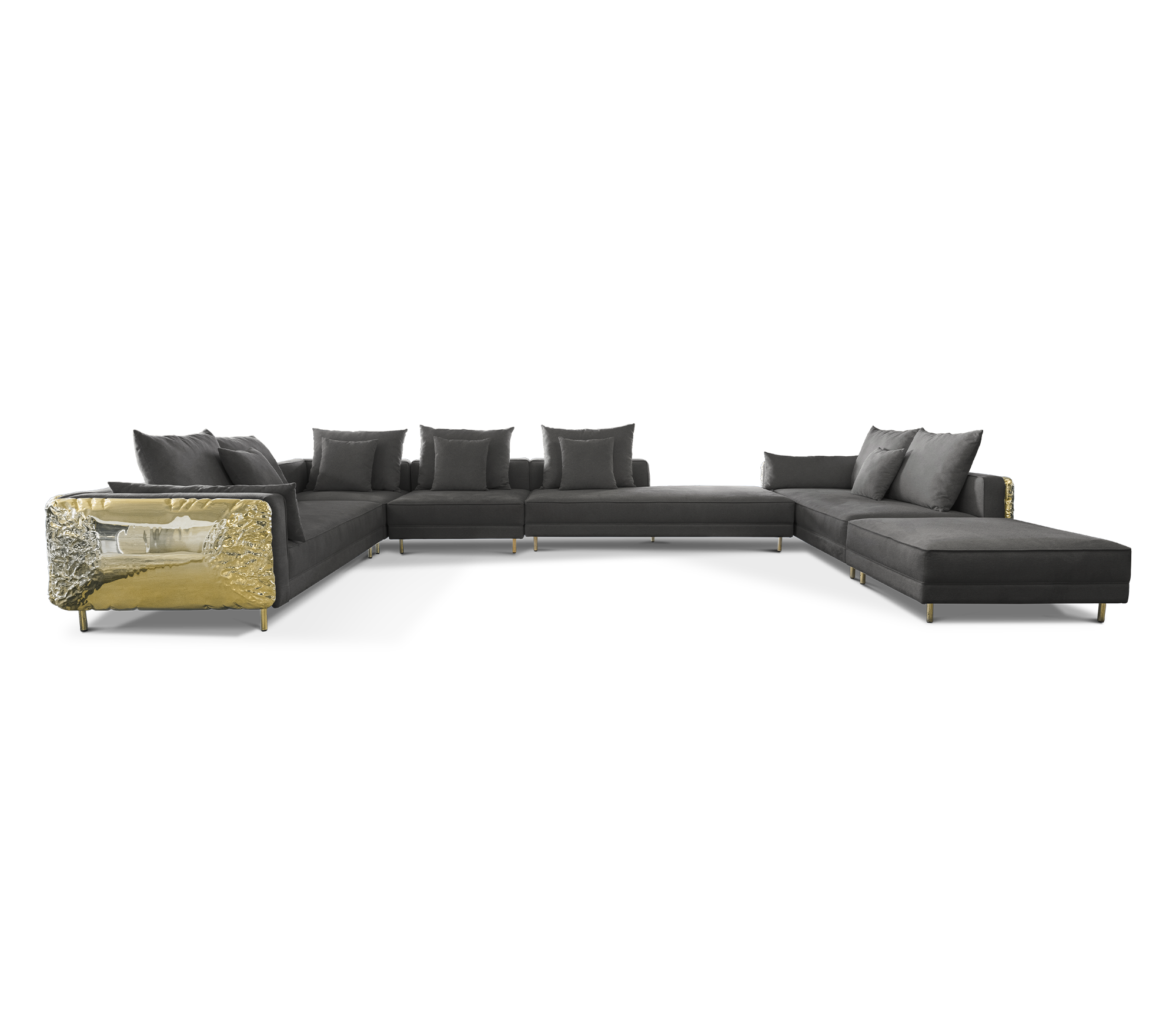 Imperia Black Modular Sofa