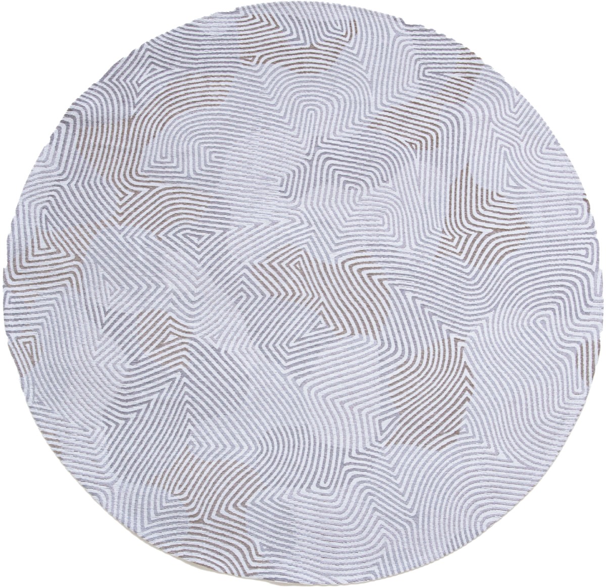 Oyster White 9228 Round Rug