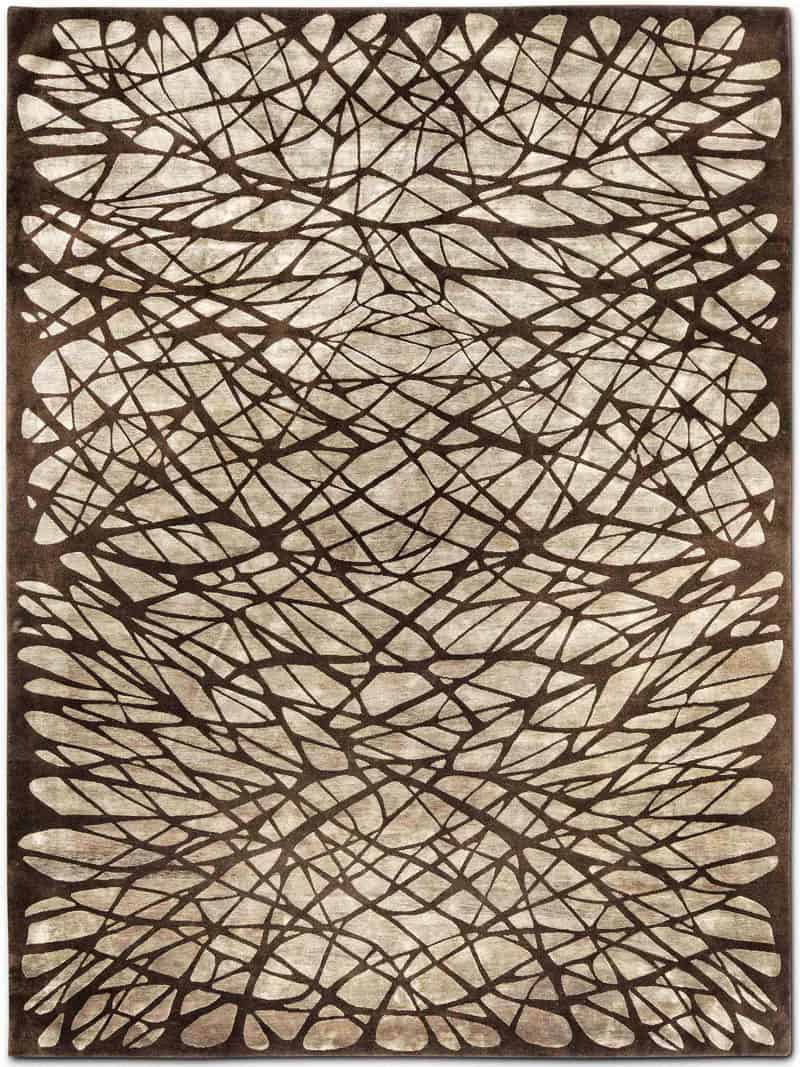 Dresden Brown Hand-Knotted Rug