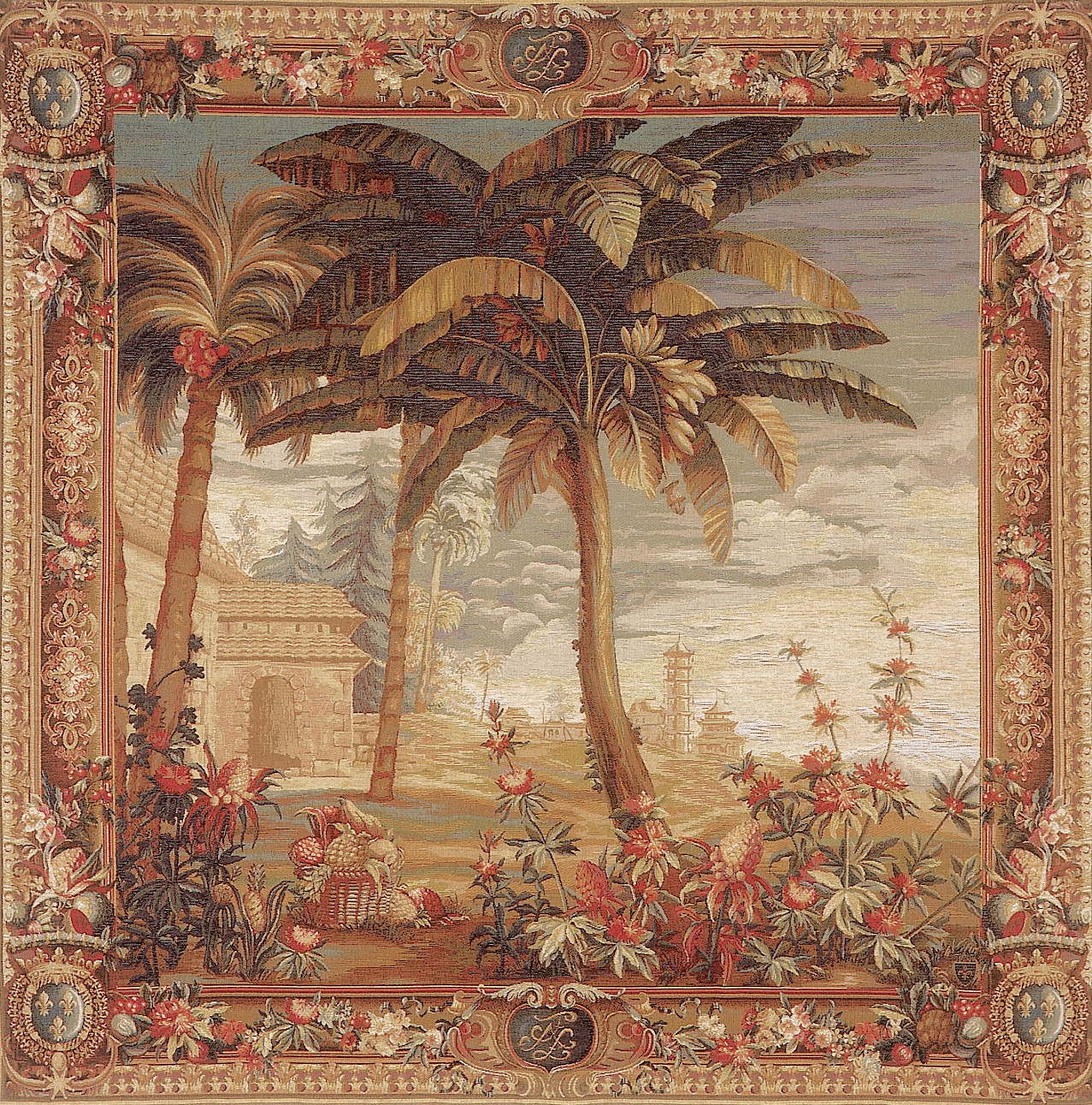 The Pineapple Harvest - Exotic Landscape Tapestry