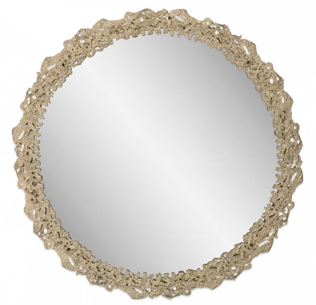 Volcanic Burst Round Mirror