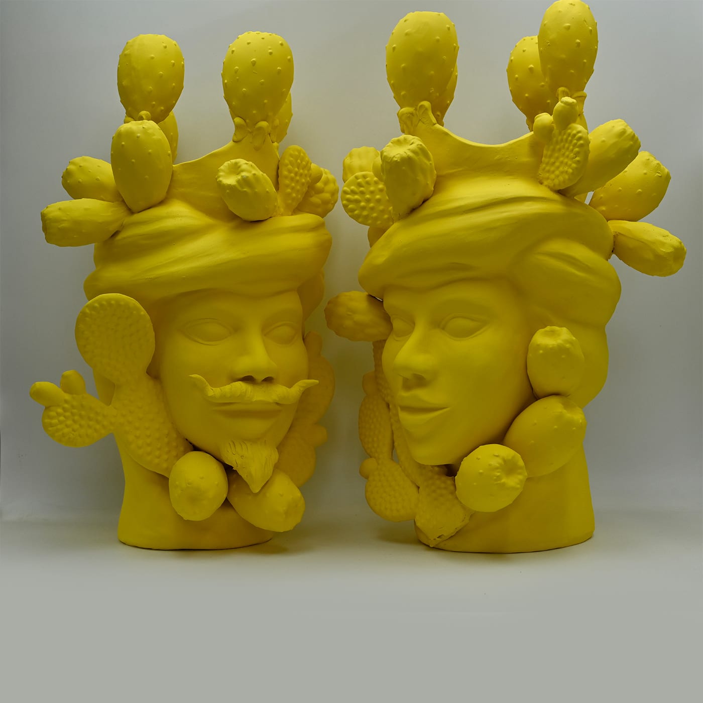 Unique Yellow Moor's Sculpture