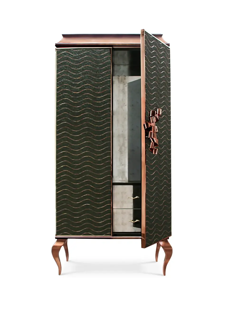 Mirage Peacock Organic Feather Armoire