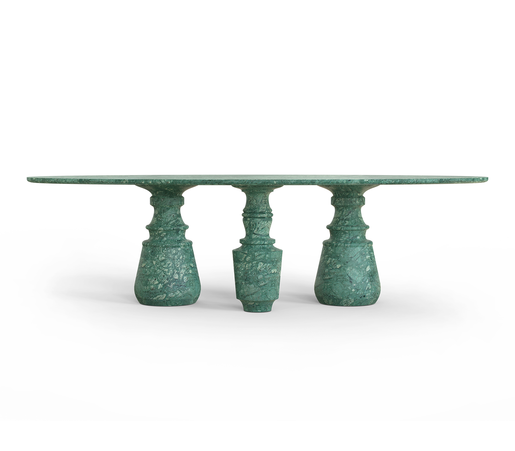 Obsidian Oval XL Guatemala Stone Dining Table