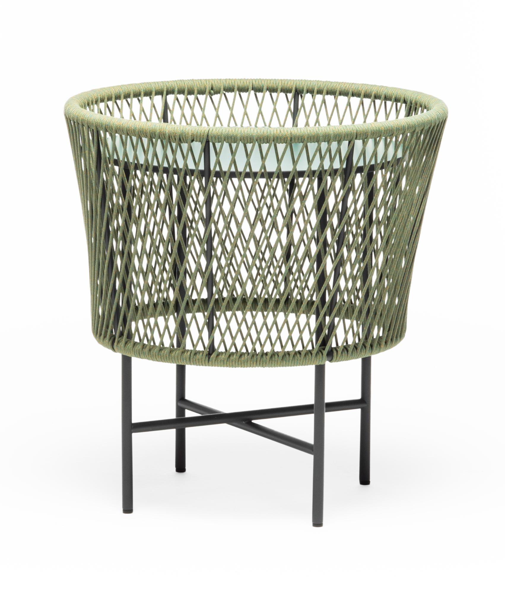Tamburo Round Green Outdoor Coffee Table
