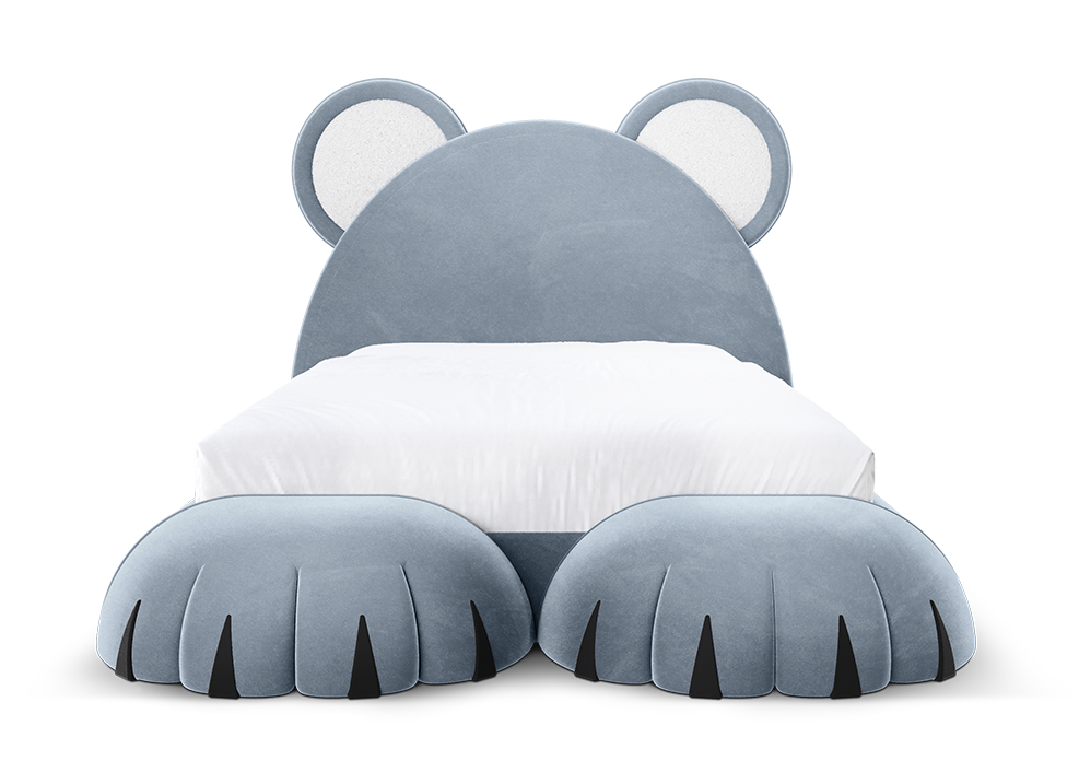 Teddy Dream Blue Bed