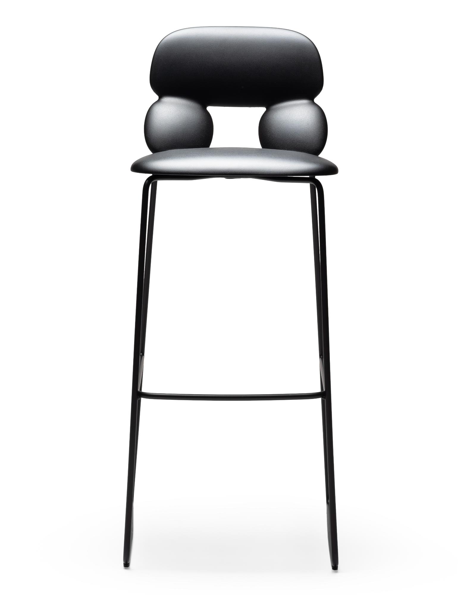 Nube Black Bar Stool