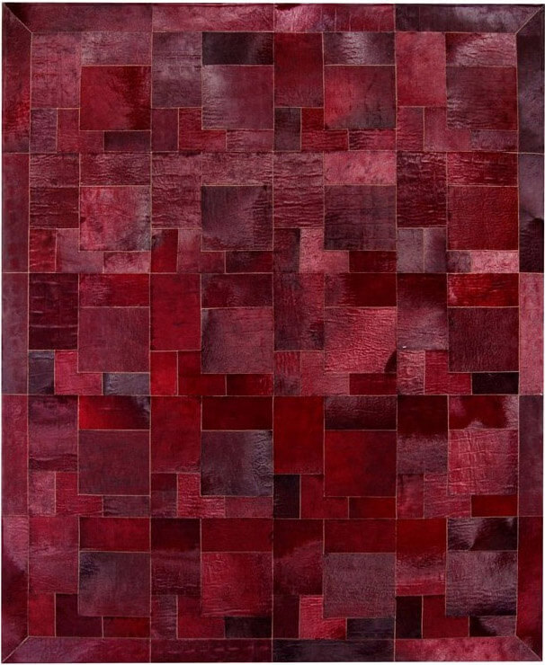 Puzzle col.6 Cowhide Rug