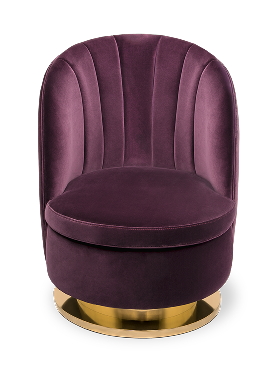 Gavin Purple Single Sofa