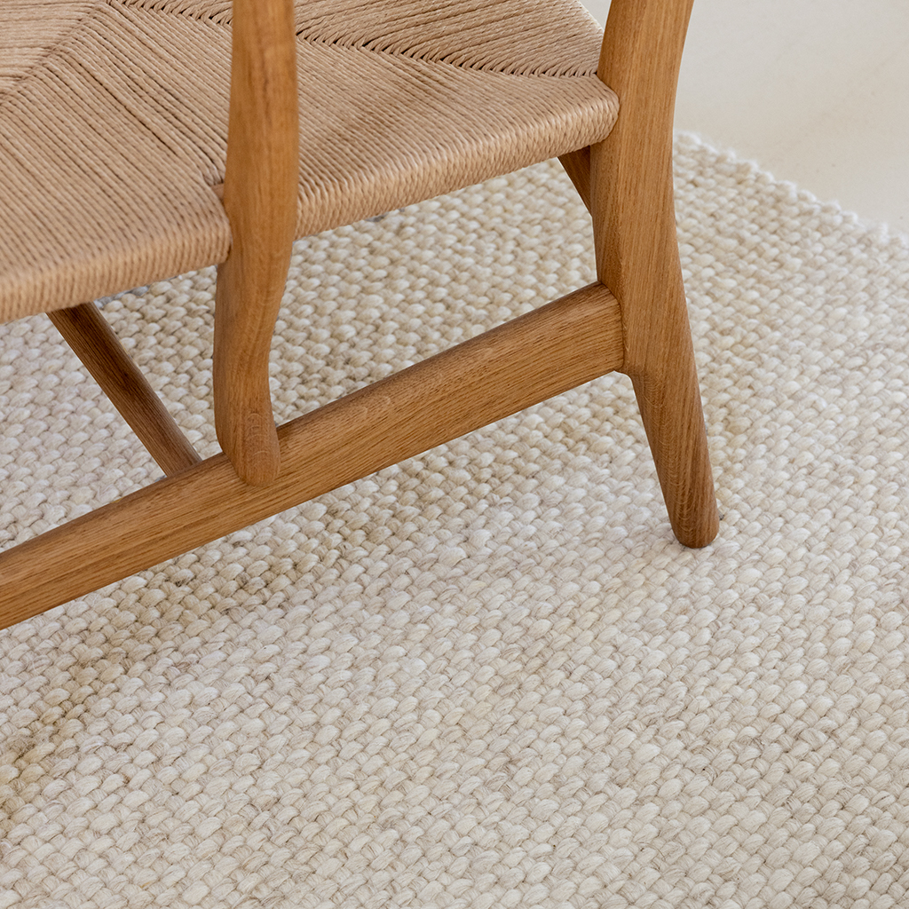 Craft Matter Plain Warm Whit Rug