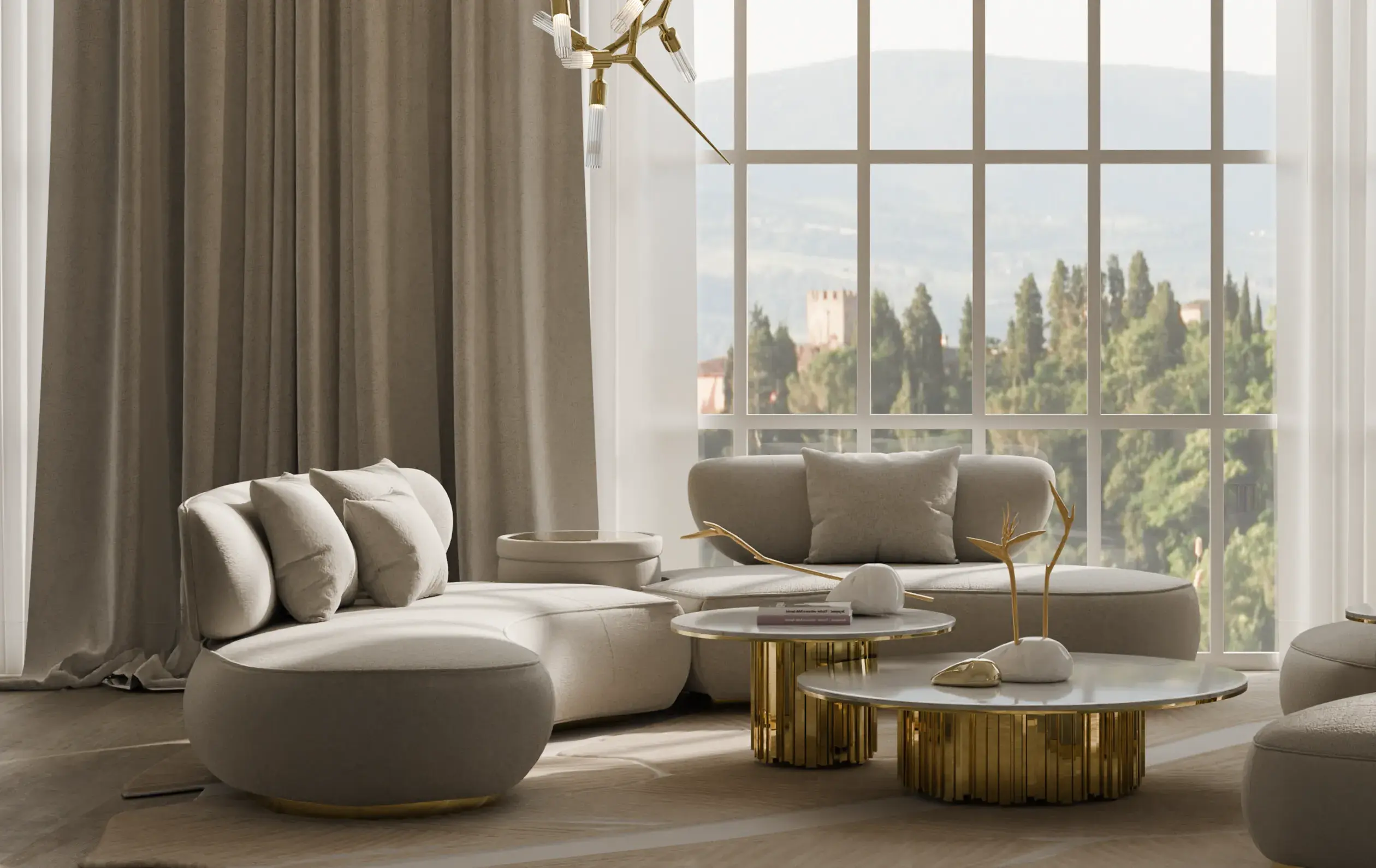 Grid Circular Sofa - 2