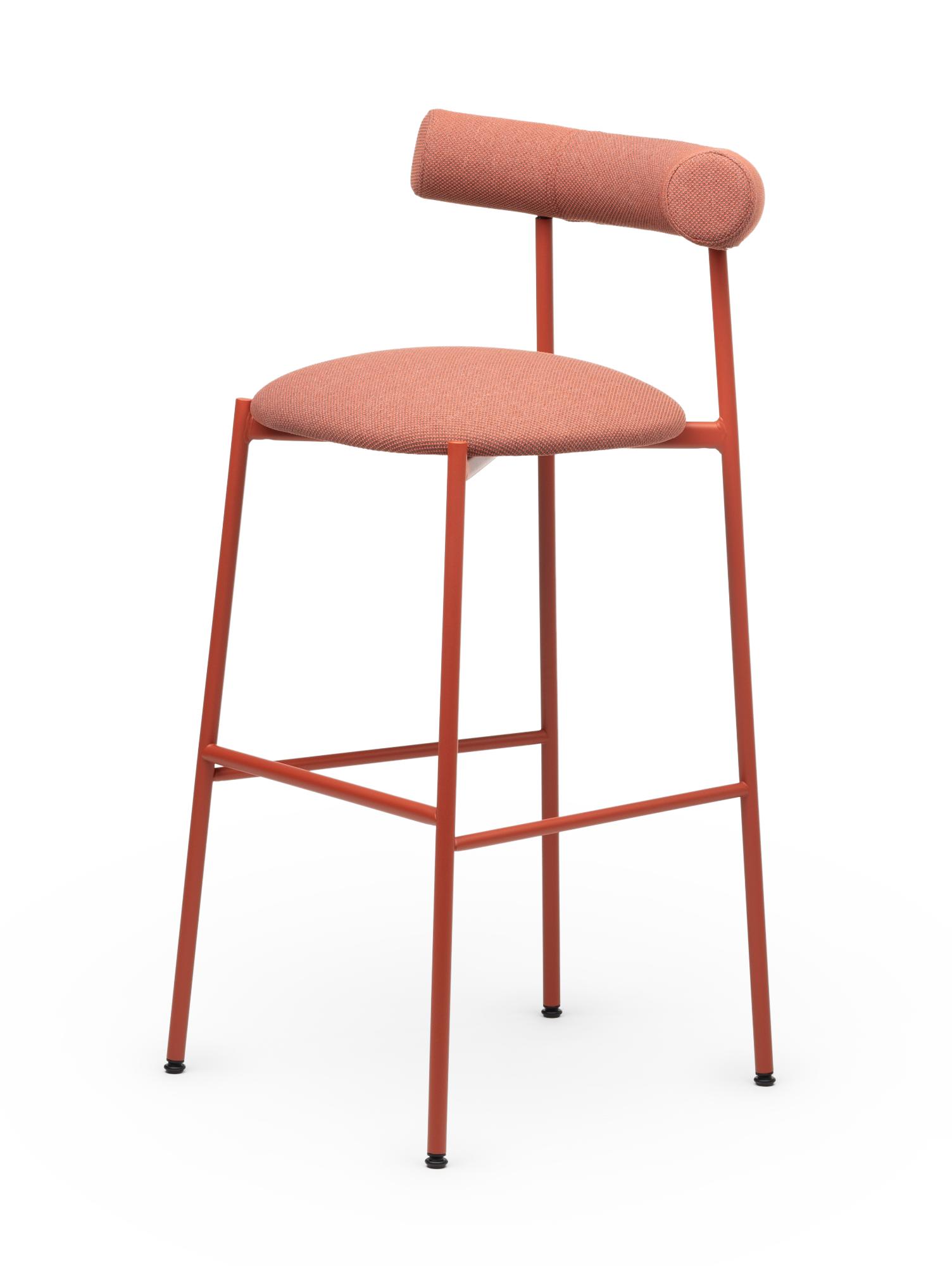 Pampa Red Bar Stool