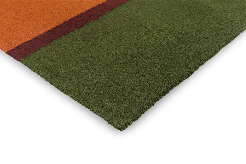 Festival Stripe Orange/Green Outdoor Rug