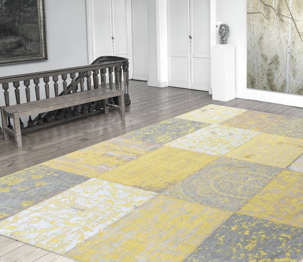 Vintage Patchwork Style Rug Vanilla Dream