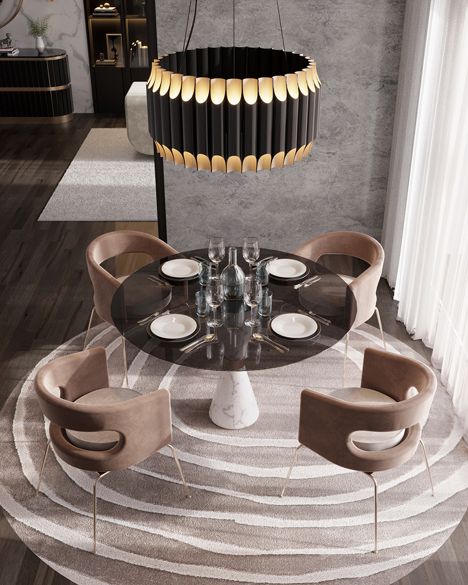 Vivid Round Suspension Lamp - 5