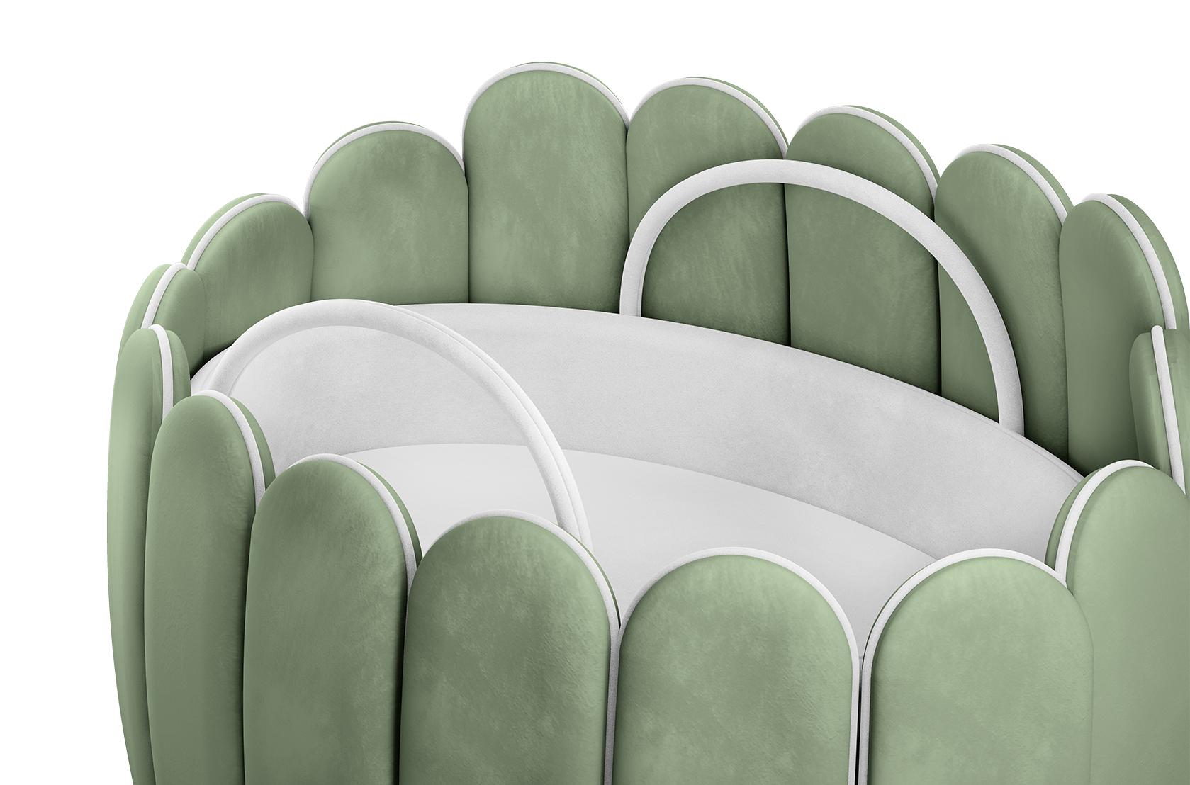Lotus Green Rocking Crib