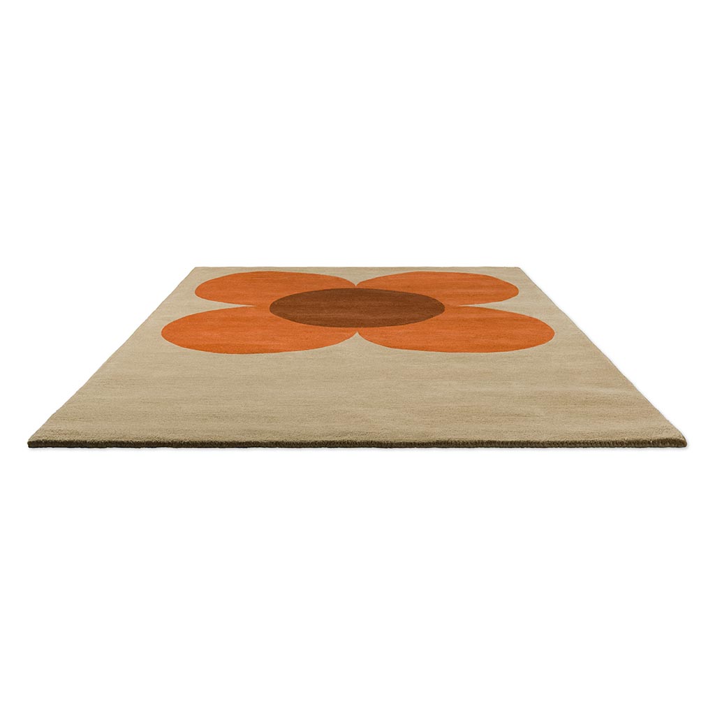 Flower Placement Pumpkin/Ecru 158203 Rug