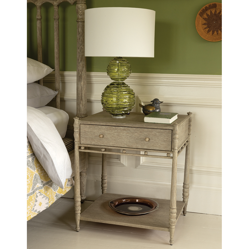 Morris Bedside Table Greyed Oak
