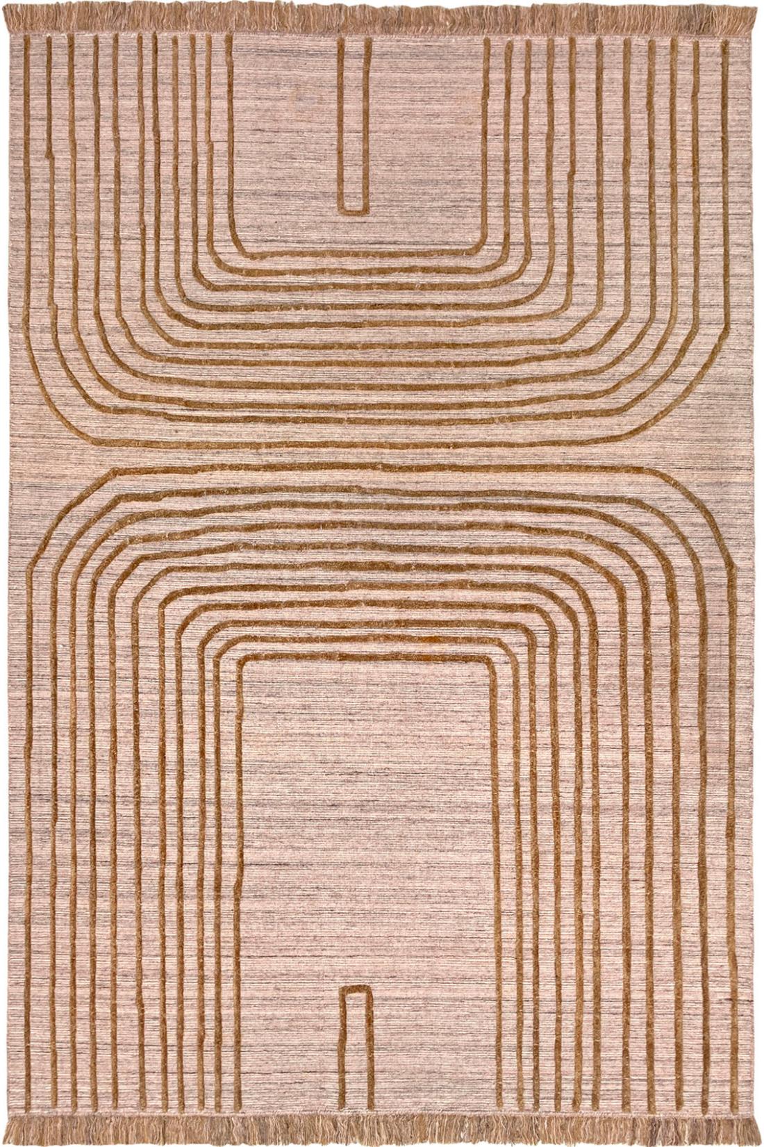 Flow 1 Misty Rose Flatwoven Rug | Size: 160 x 230 cm