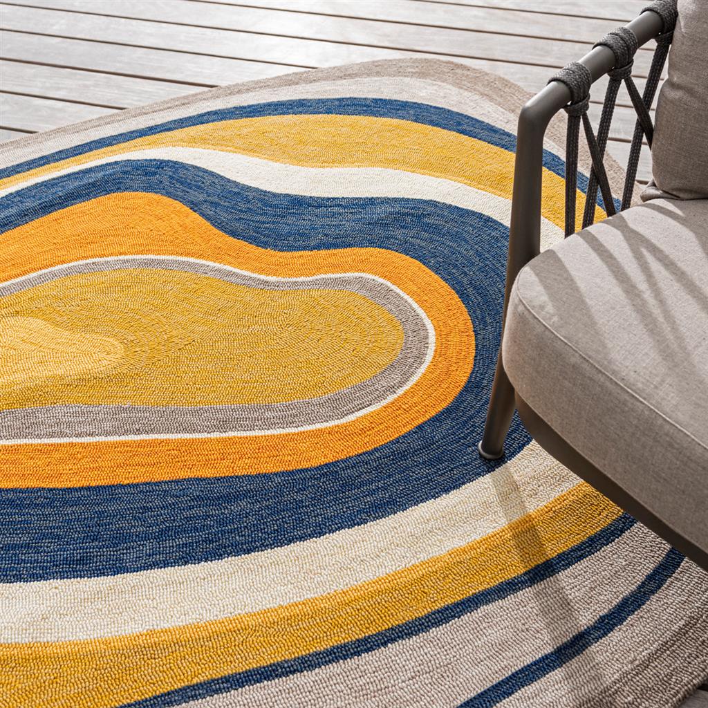 Habitat Aura Ochre Outdoor Rug