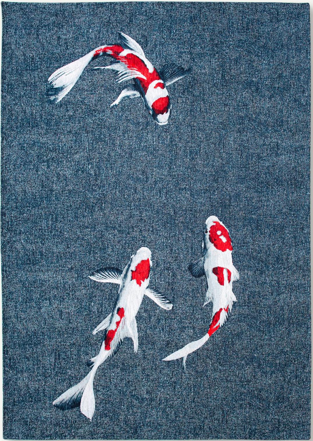 Japanese Pond  9390 Rug ☞ Size: 140 x 200 cm