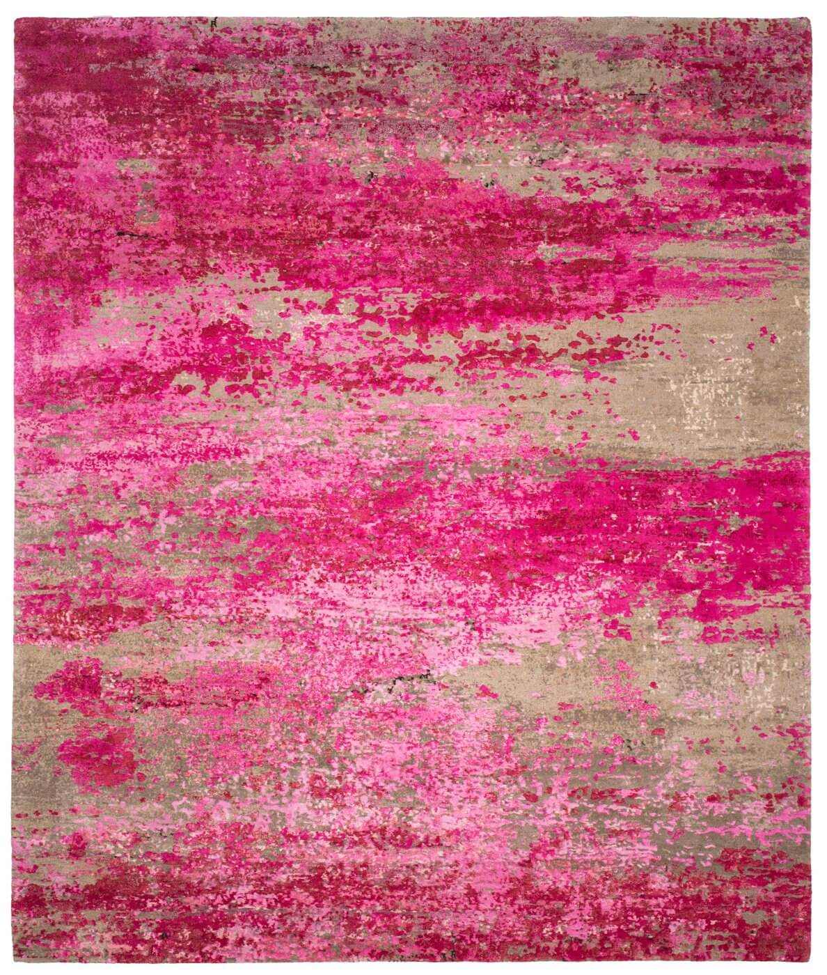 Artwork 27 Pink Rug