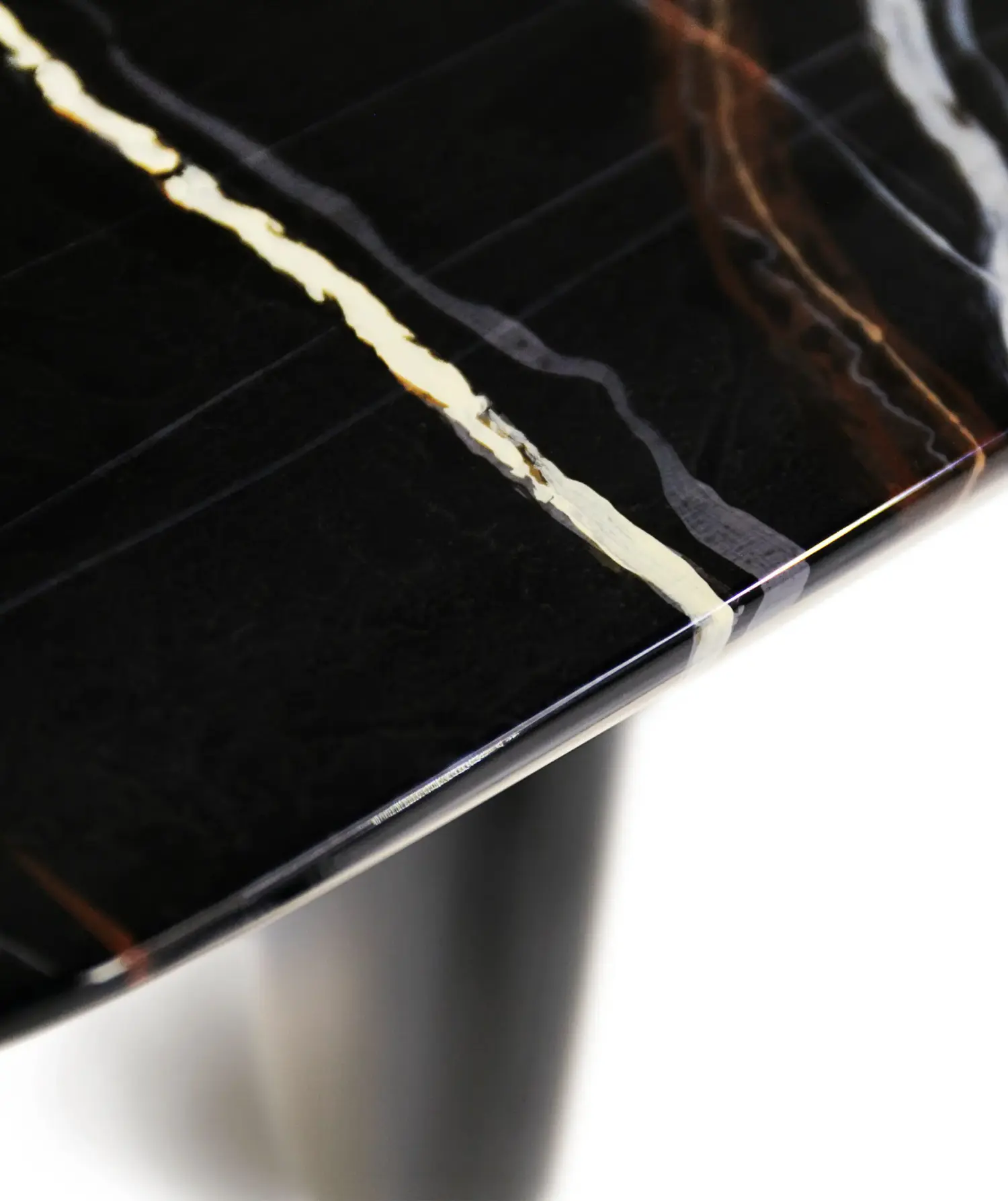 Sculptural Black Console