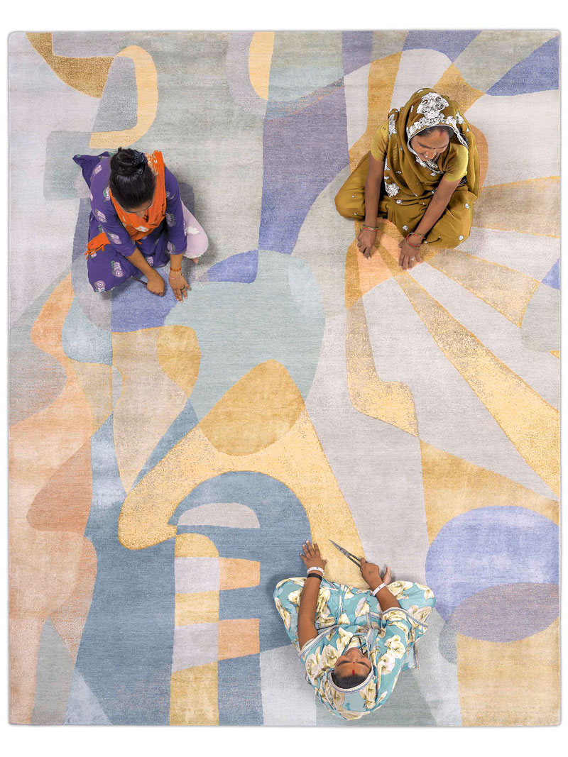 Pastel Mint Luxury Rug