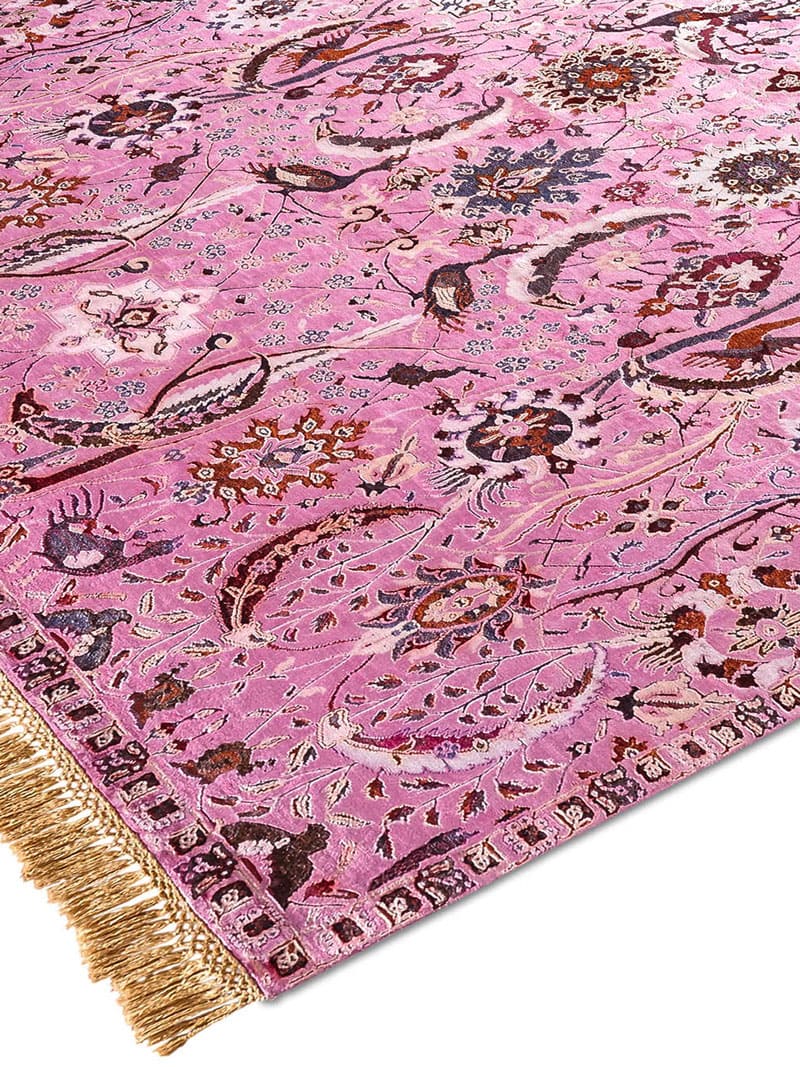 Kerman Pink Handmade Luxury Rug