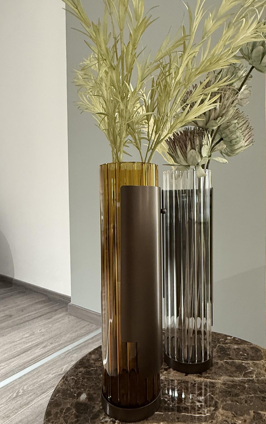 Bon Ton Tall Dark-Tone Vase