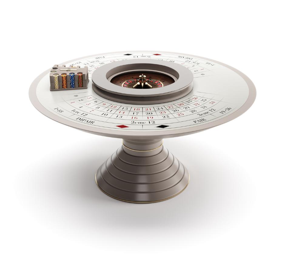Convivium Handcrafted Round Roulette Table
