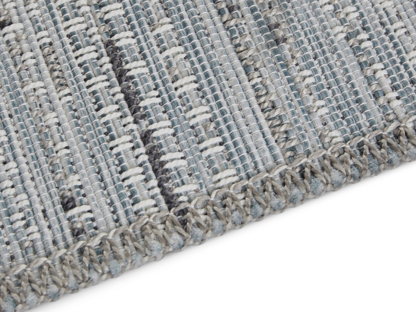 Flatweave In- & Outdoor Laval Blue Anthracite Rug