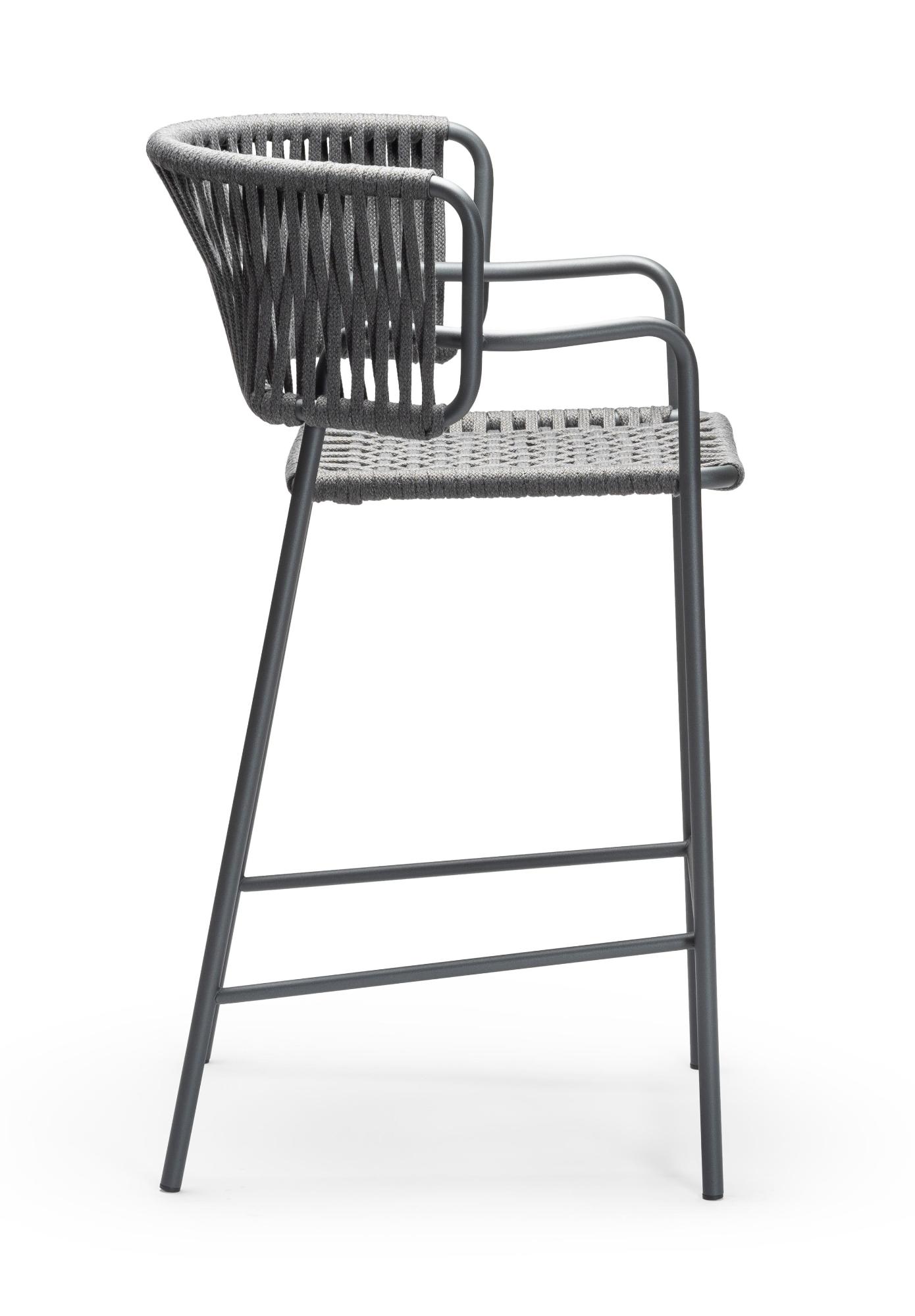 Klot Grey Outdoor Bar Stool