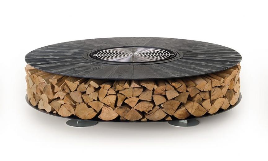 Zero Black Texture Fire Pit