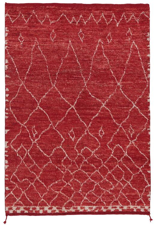 Berber Red High Pile Rug