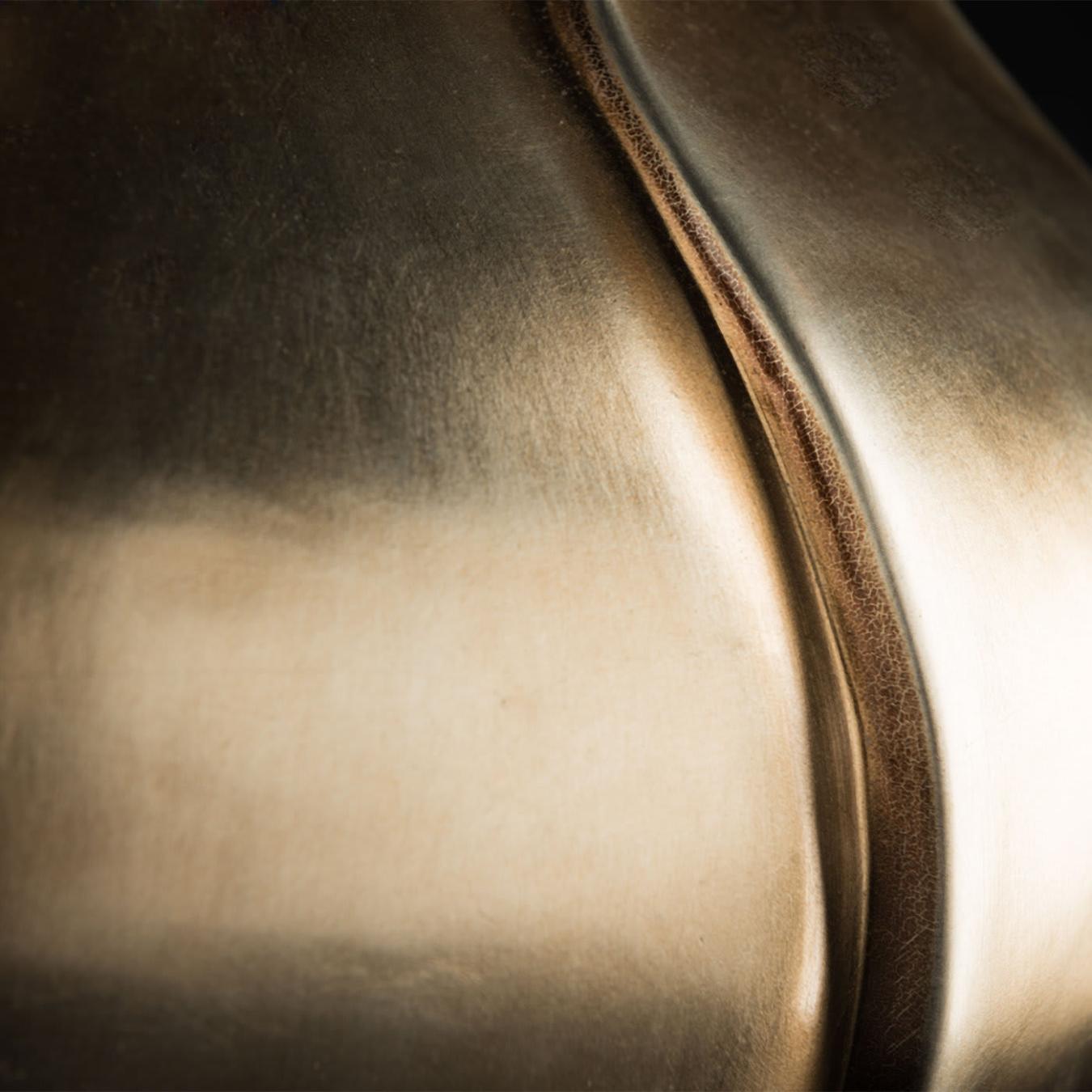 Tulip Brass Sculpted Vase