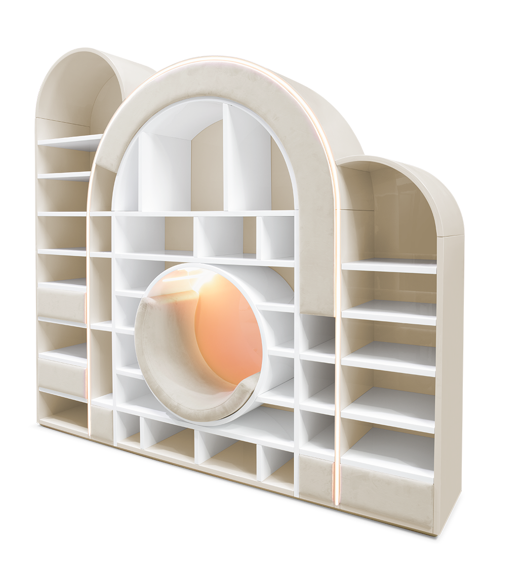 Sugar Rush Beige Children's Bookcase