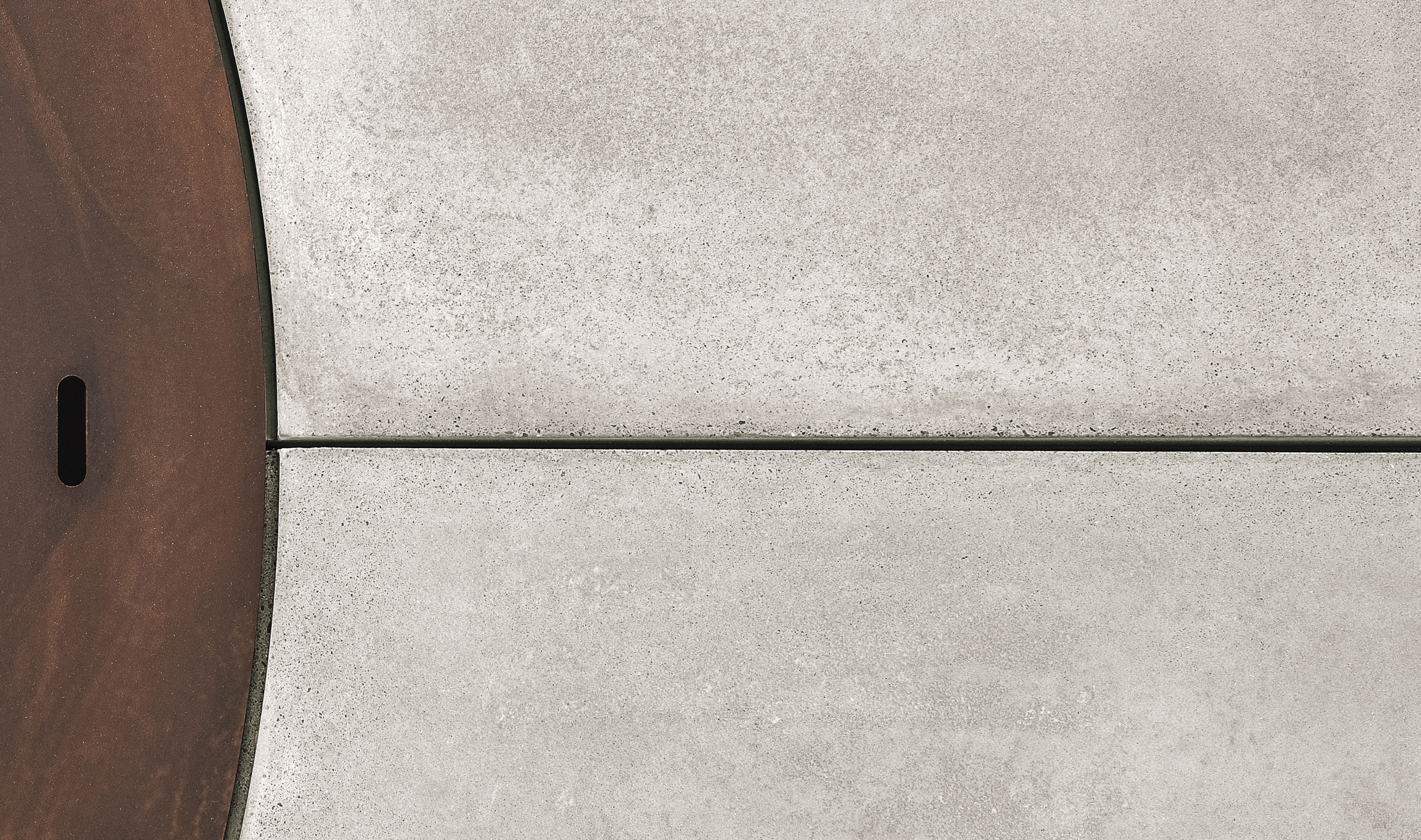 Ercole Concrete Grey Fire Pit | Dimensions: Ø 150 cm