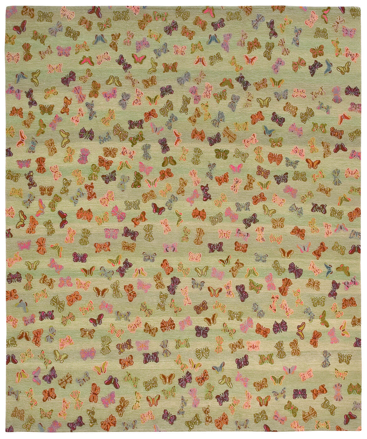 Little Butterfly Green Rug