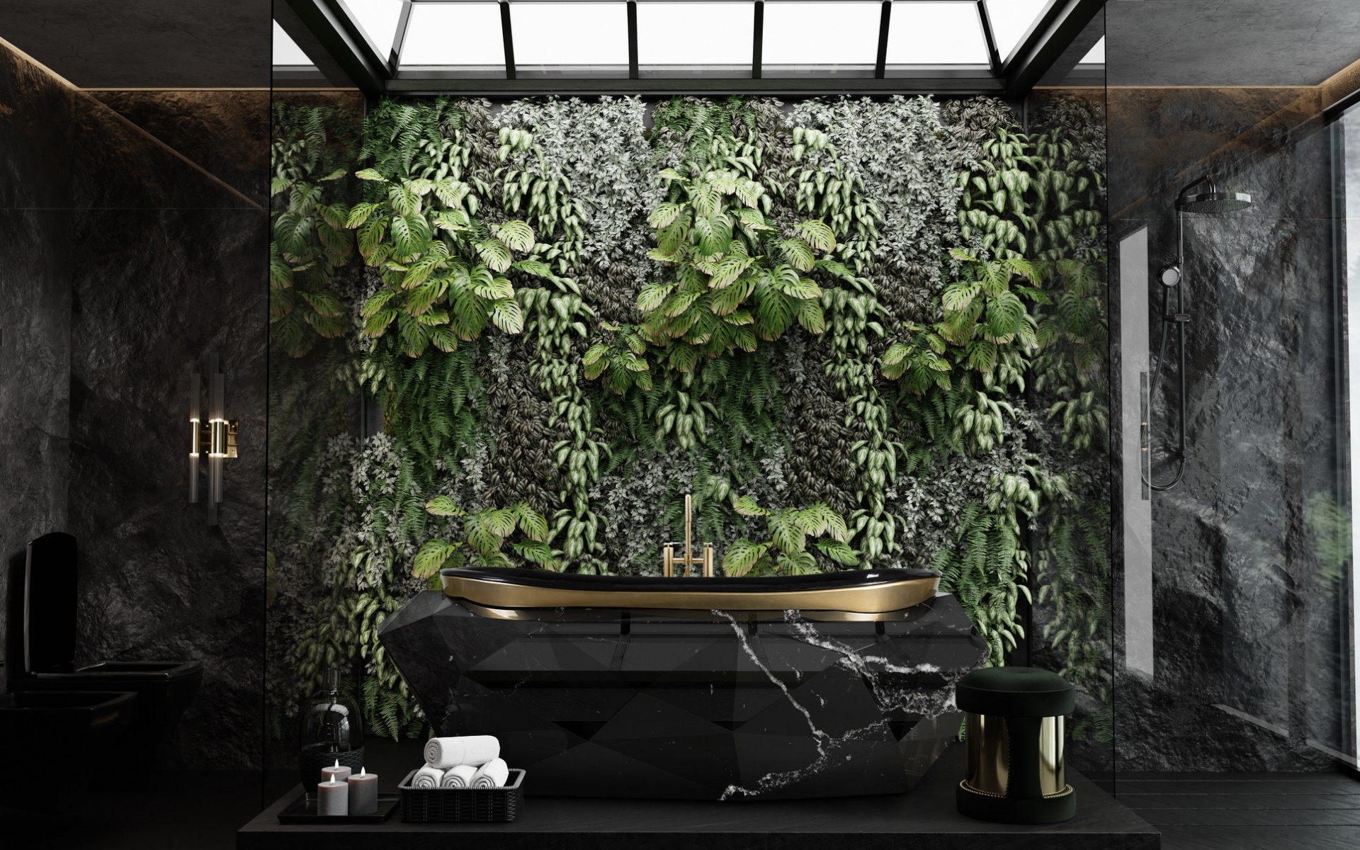 Gemstone Faux Marble Bath