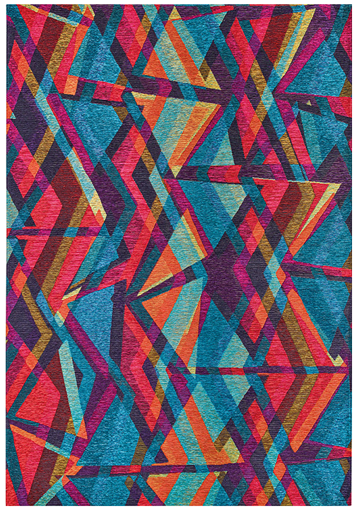 Contemporary Geometric Multi Rug