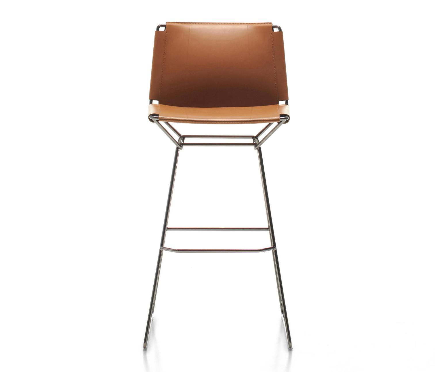 Neil Leather Stool | Colour: Turtledove R906 Col. 29 | Dimensions: Height 107 cm