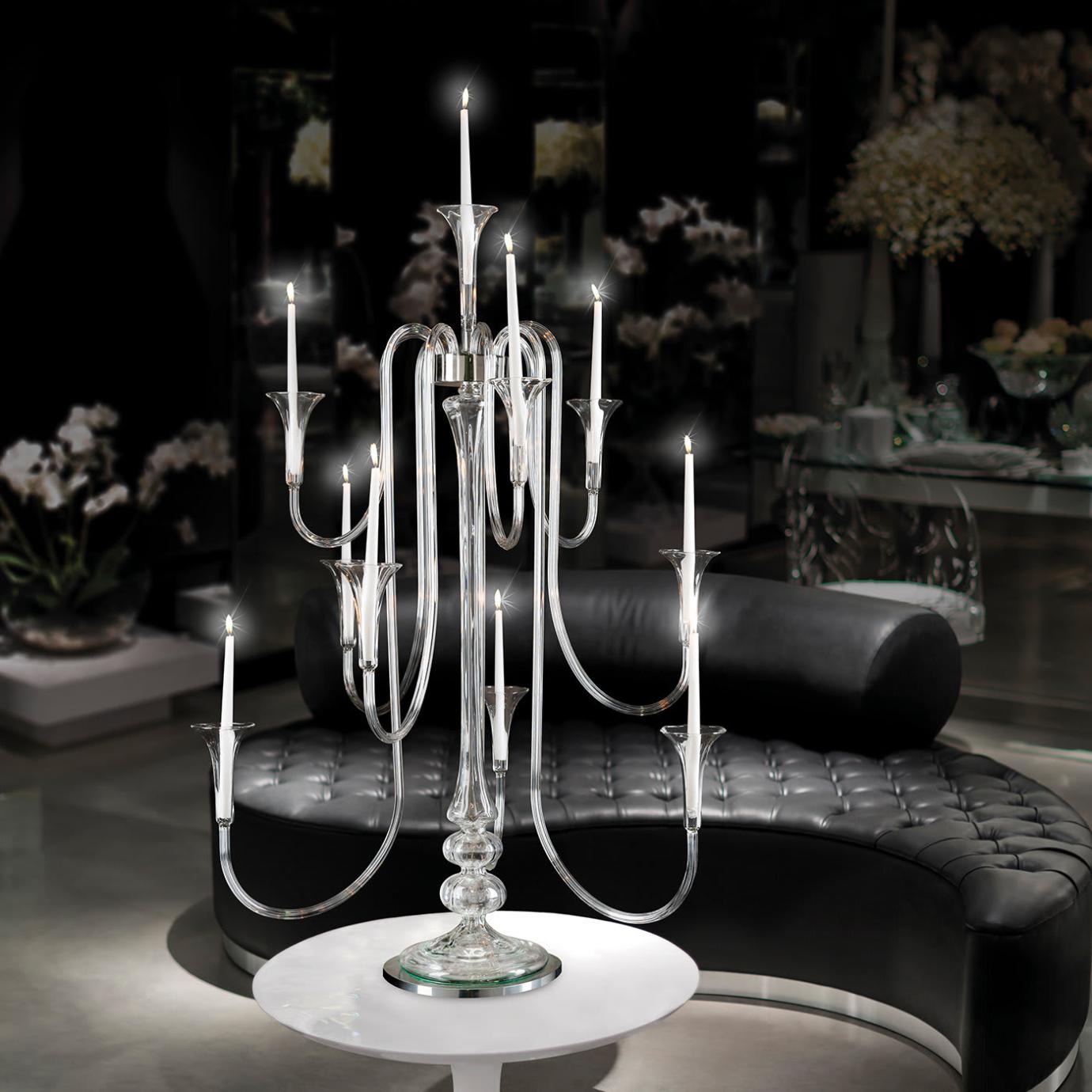 Octopus Glass Candelabra